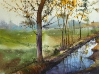 Arif Ansari, 11 x 14 Inch, Water Color on Paper,  Landscape Painting, AC-AA-042
